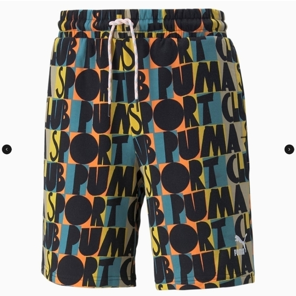 NWT Mens Puma Hill Camp fleece shorts size small - Picture 1 of 9